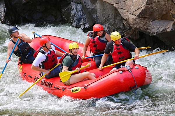 Thrilling rafting adventure